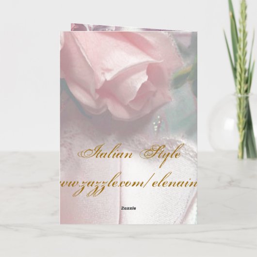 Ons Huwelijk - de Kaart van het Menu van het (Achterkant)