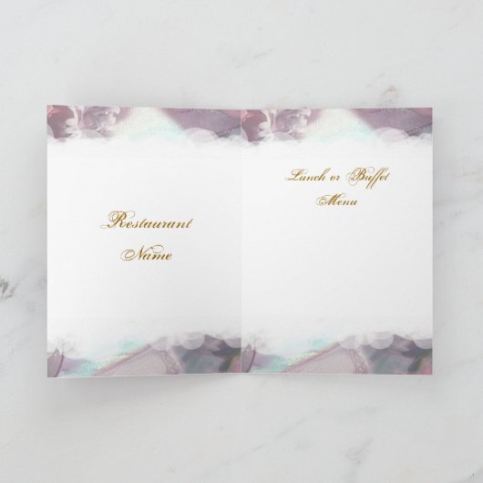 Ons Huwelijk - de Kaart van het Menu van het (Binnen)