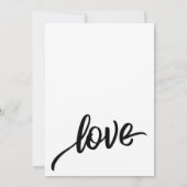 Ons Huwelijk Vieren Script Trouwreceptie Kaart (Achterkant)