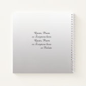 Ons huwelijk, Zilvergradiënt, Namen, Datum & Foto Notitieboek (Achterkant)