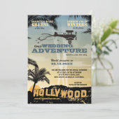 Ons huwelijksavontuur - Uitnodiging voor bruiloft (Staand voorkant)