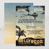 Ons huwelijksavontuur - Uitnodiging voor bruiloft (Voorkant / Achterkant)