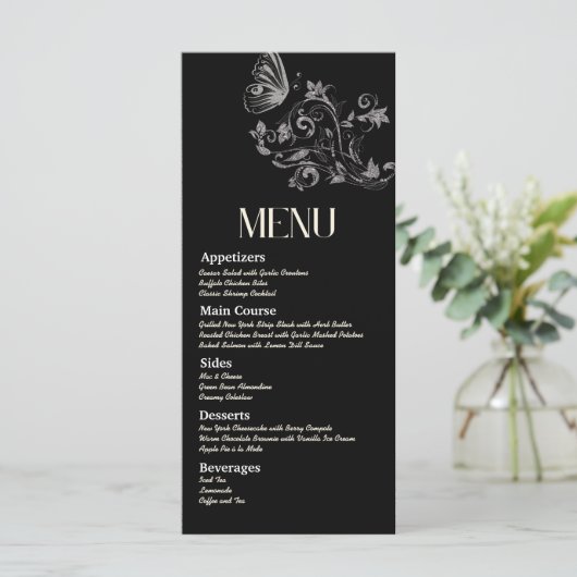 Ons huwelijksmenu menu (Staand voorkant)