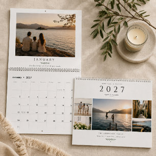 Ons jaar in foto's gepersonaliseerde gezinskaleend kalender
