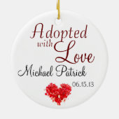 Ons 'Joy Adoption Ornament' Keramisch Ornament (Achterkant)