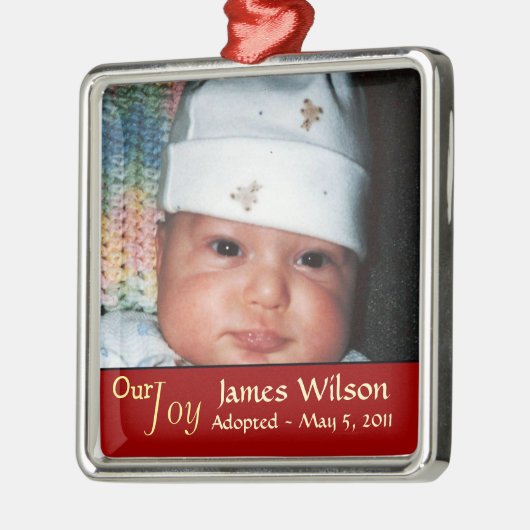 Ons 'Joy Adoption Ornament' Metalen Ornament (Links)