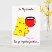 "ONS JUBILEUM" AAN MIJN SOLDAAT MET LIEFDE KAART (Gele Bloem)