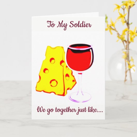 "ONS JUBILEUM" AAN MIJN SOLDAAT MET LIEFDE KAART (Gele Bloem)