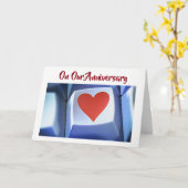 **ONS JUBILEUM** LET ***CELEBRAAT US*** KAART (Gele Bloem)