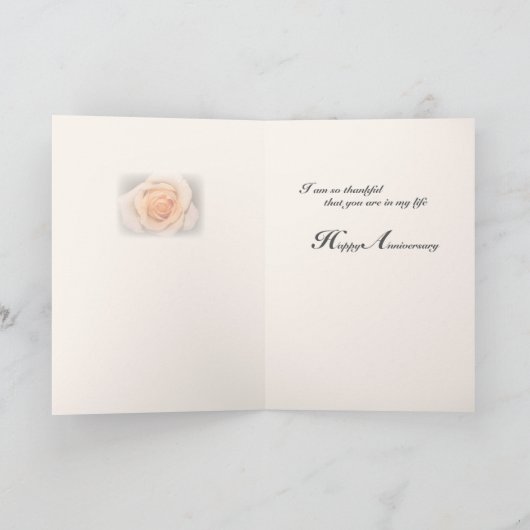 Ons Jubileum Oranje Roos Kaart (Binnen)