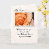 Ons Jubileum Oranje Roos Kaart (Gele Bloem)