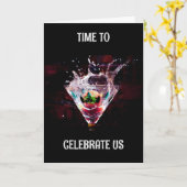 *ONS JUBILEUM* VIEREN "ONS" KAART (Gele Bloem)