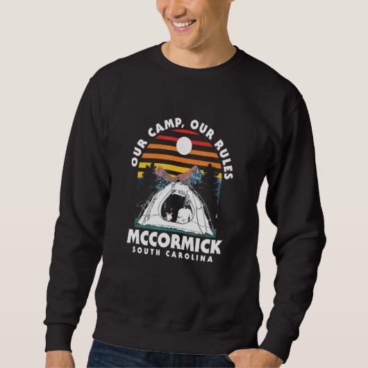 Ons kamp Onze regels McCormick Camping South Carol Trui (Voorkant)