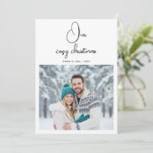 Ons Kerst Couple Kerstkaart (Staand voorkant)