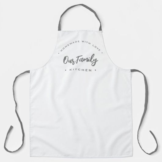Ons keukenhuis met liefde Modern Schort (Voorkant)