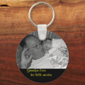 Ons kind569-3, opa houdt van, zijn kleine hoes sleutelhanger (Voorkant)