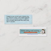 Ons kind heeft autisme - kaart contactkaartje (Voorkant / Achterkant)