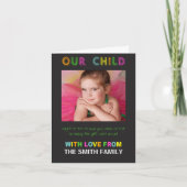 Ons kind kan de reden zijn dat u kaarten noteert (Voorkant)