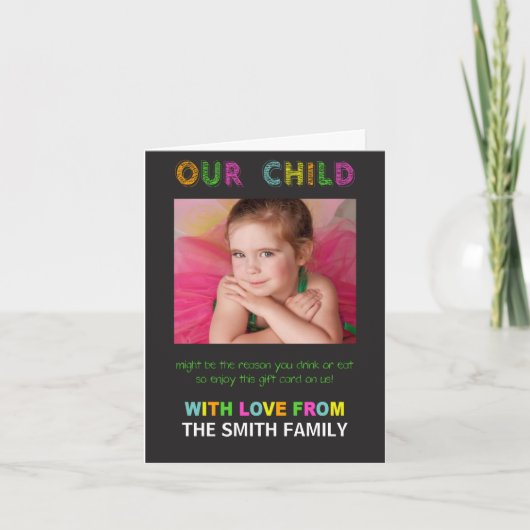 Ons kind kan de reden zijn dat u kaarten noteert (Voorkant)