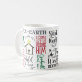 Ons kind wordt geboren met kerst. koffiemok (Voorkant links)