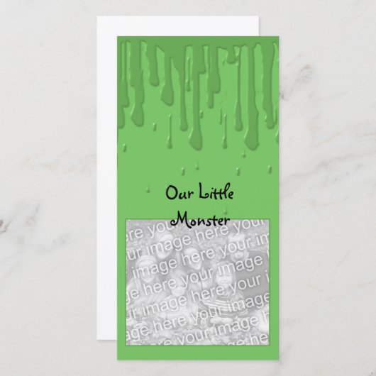 Ons Klein Monster Feestdagenkaart (Voorkant / Achterkant)