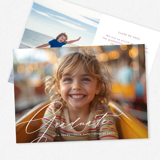 Ons kleine Afstuderen kleuterschool foto Afstudere Aankondiging