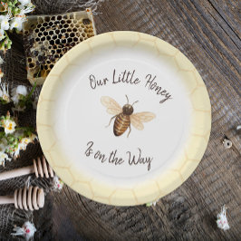 Ons kleine Baby shower Papieren Bordje