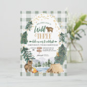 Ons kleine Beer is Wilde en 3 Uitnodiging van de D (Staand voorkant)