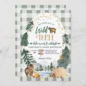 Ons kleine Beer is Wilde en 3 Uitnodiging van de D (Voorkant / Achterkant)