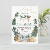 Ons kleine Beer is Wilde en 3 Uitnodiging van de D (Staand voorkant)