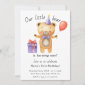 Ons kleine Beer wordt een verjaardag van een kind Kaart (Voorkant)