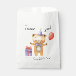 Ons kleine Beer wordt een verjaardag van kinderen Bedankzakje