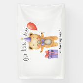 Ons kleine Beer wordt een verjaardag van kinderen Spandoek (Verticaal)