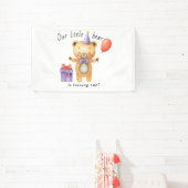 Ons kleine Beer wordt een verjaardag van kinderen Spandoek (Insitu)