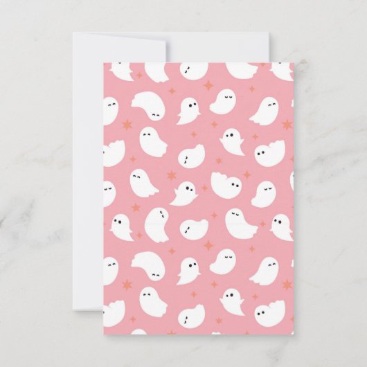 Ons kleine boek Halloween verjaardag Dank u Bedankkaart (Achterkant)