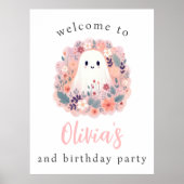 Ons kleine boekje wordt 2 welkomstfeest poster (Voorkant)