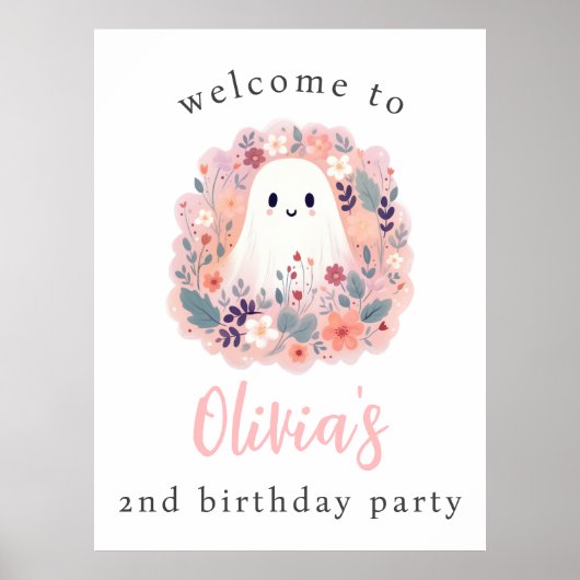 Ons kleine boekje wordt 2 welkomstfeest poster (Voorkant)