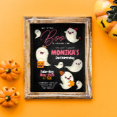 Ons kleine Boo Girl Halloween Birthday Uitnodiging