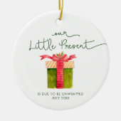 Ons kleine Cadeau persoonlijke verwachtingen van o Keramisch Ornament (Voorkant)