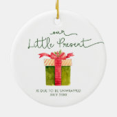 Ons kleine Cadeau persoonlijke verwachtingen van o Keramisch Ornament (Achterkant)