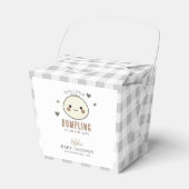 Ons kleine Dumpling Genderneutraal Baby shower Bedankdoosjes (Voorkant Zijde)
