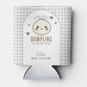 Ons kleine Dumpling Genderneutraal Baby shower Blikjeskoeler (Voorkant)