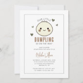 Ons kleine Dumpling Genderneutraal Baby shower Kaart (Voorkant)
