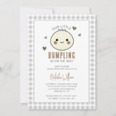 Ons kleine Dumpling Genderneutraal Baby shower Kaart (Voorkant)