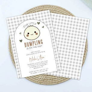 Ons kleine Dumpling Genderneutraal Baby shower Kaart