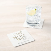 Ons kleine gouddragonfly-Baby shower Kartonnen Onderzetters (Insitu)