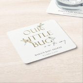 Ons kleine gouddragonfly-Baby shower Kartonnen Onderzetters (Schuin)