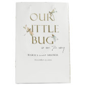 Ons kleine gouddragonfly-Baby shower Medium Cadeauzakje (Voorkant)