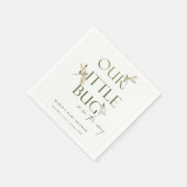 Ons kleine, groene liervecolfBaby shower Servet (Hoek)