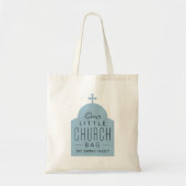 Ons kleine kerkzakje schattige blauwe orthodoxe do tote bag (Voorkant)